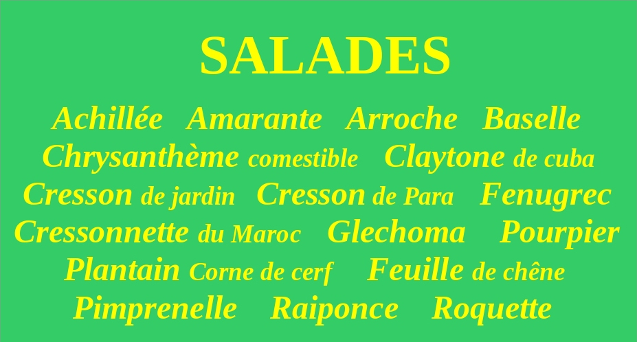 Salades